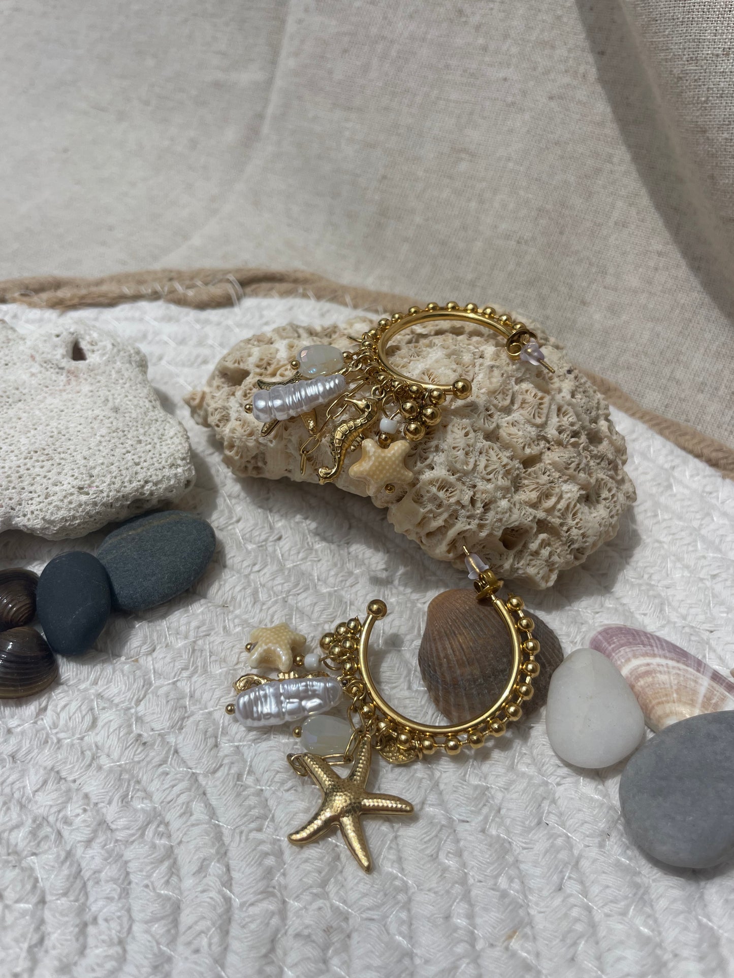 Boucle d'Oreille Marine
